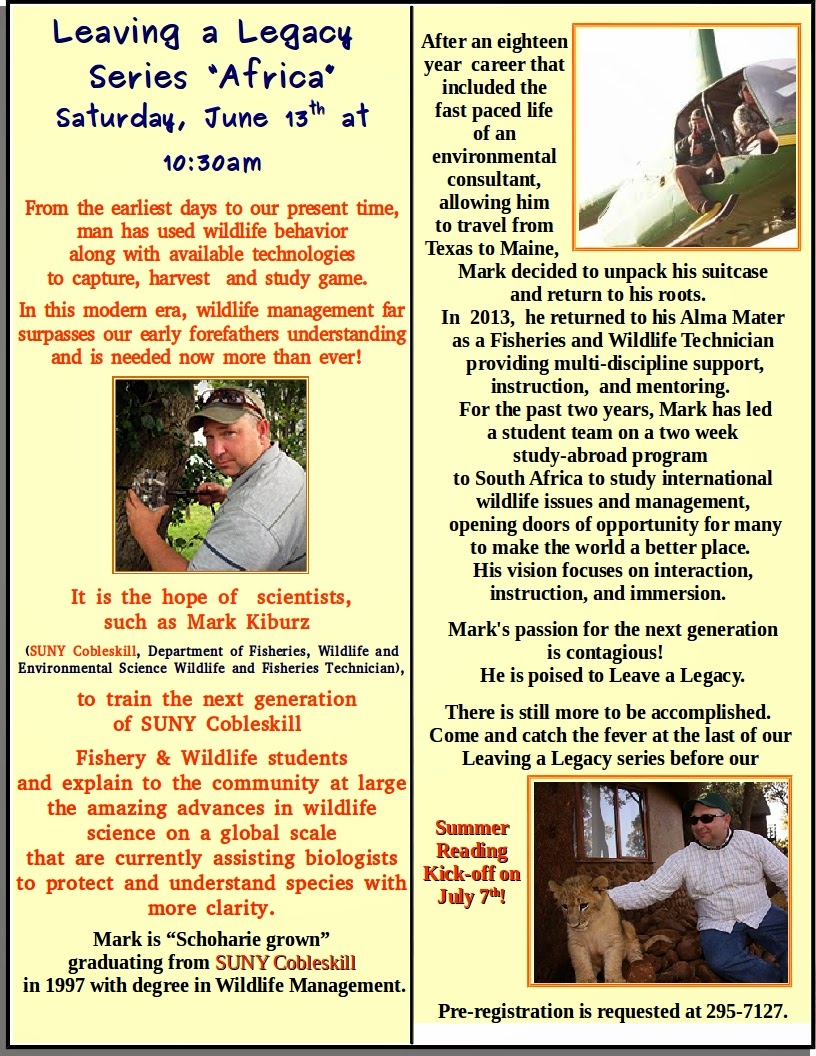 Schoharie Free Library May 2015