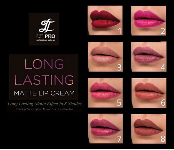 review LT pro longlasting matte lip cream no. 8