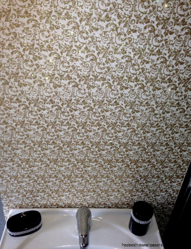 New Glitterwall  Glitter Wallpaper Effect Fabric for Bathrooms