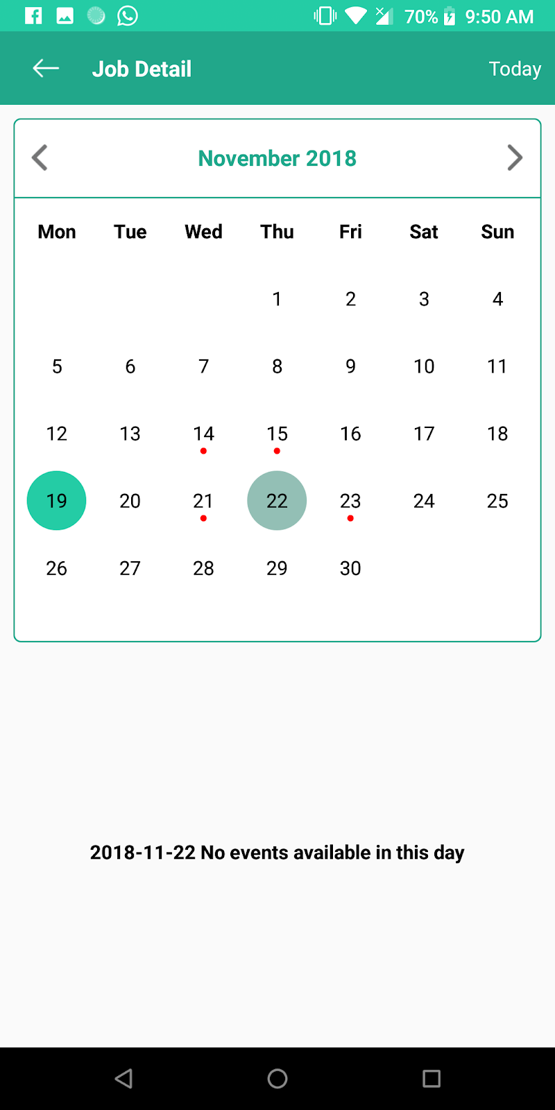 ANDROID and FLUTTER LIBRARY (Open Source Code) Custom CalendarView