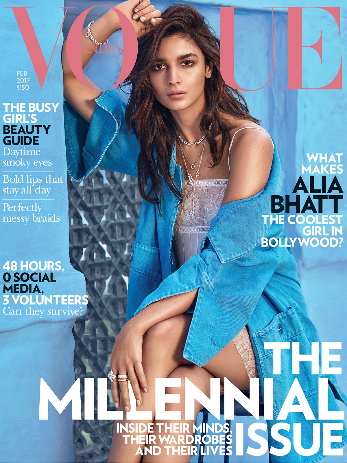 Alia Bhatt Sexy Photo-shoot For Vogue India February 2017