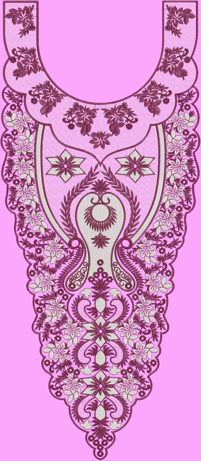 Embdesigntube: V Shape Neck Designs of Kameez Dresses By Salman Akhter