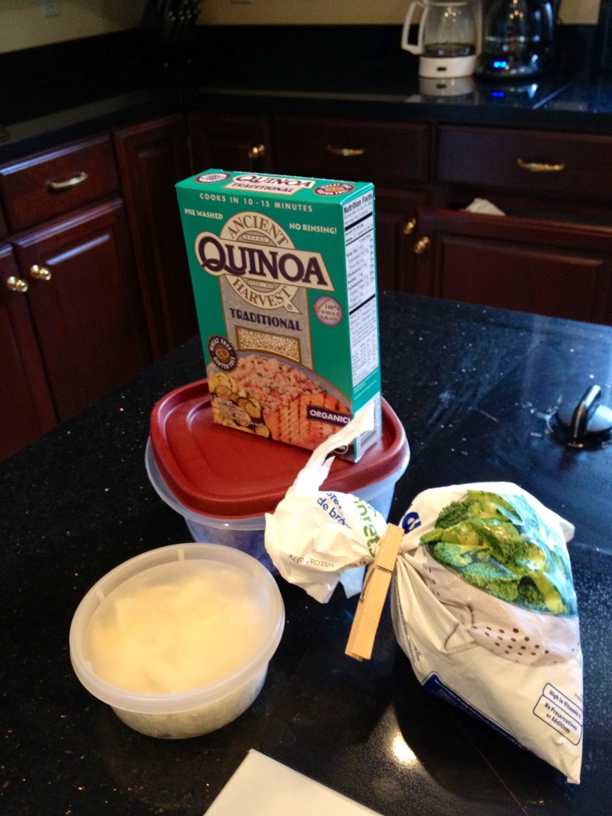 Jars of Wonderful Tasty Tuesday Kidney Bean Broccoli Quinoa