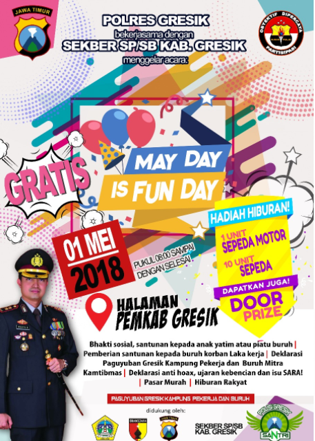 Blogger Polres Gresik : May Day Is Fun Day