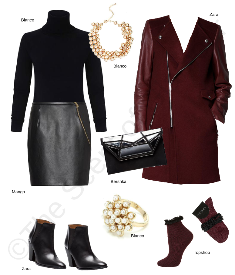 The Scent of Glamour: Black and Maroon Leather