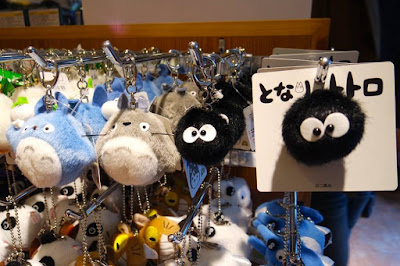 Cute Totoro keychains at Tokyo Skytree 