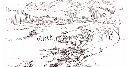 絵描きの活動ログ ボールペンスケッチ もうすぐ春