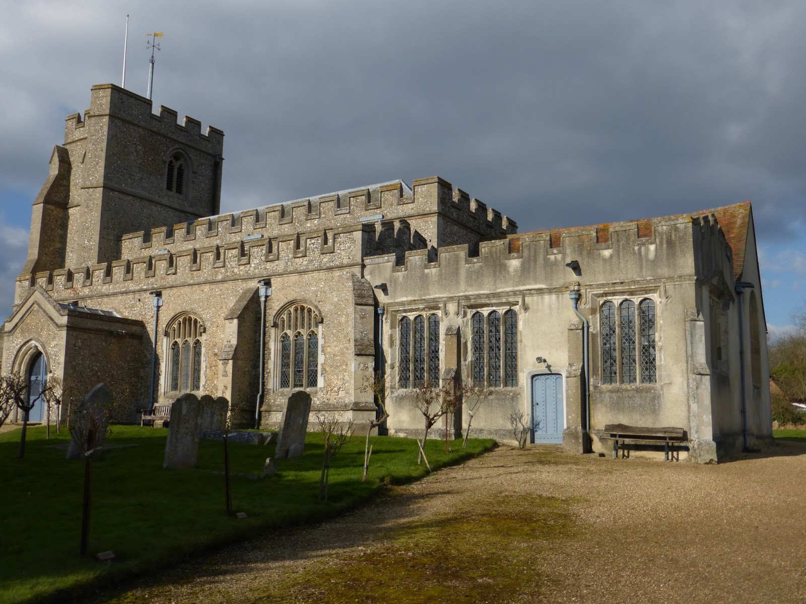 Icknield Indagations St Paul's Walden church, Herts a medieval