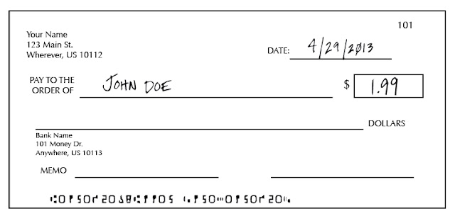 GD208 Spring Quarter: Process Thumbnail of Interactive Check Writing