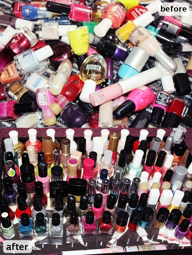 DIY Nail Polish Storage Idea (video) GLAM FAB HAPPY