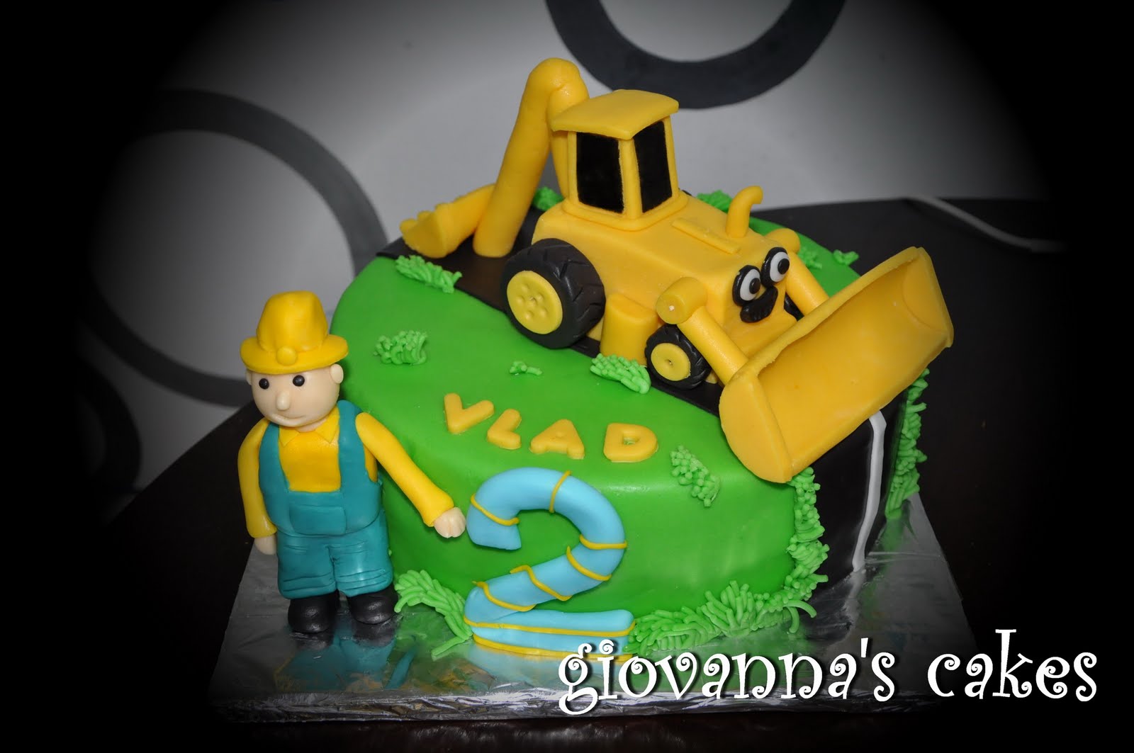 giovanna's cakes Excavator cake