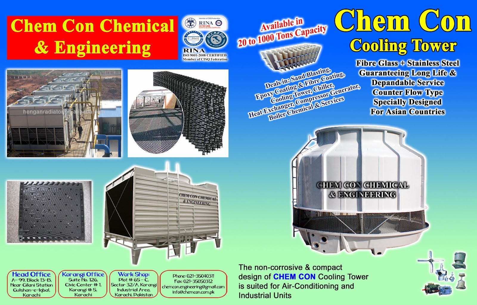 Chem Con Chemical & Engineering: Cooling Tower Services