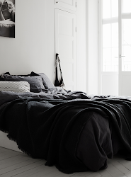 cozy apartment bedroom kristofer johnsson dark bedrooms cosy bed 79ideas bedding grey monochrome designs room sheets comfy minimalist linen gray