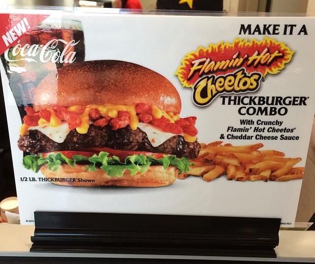 Carl's Jr. Testing Flamin' Hot Cheetos Burger