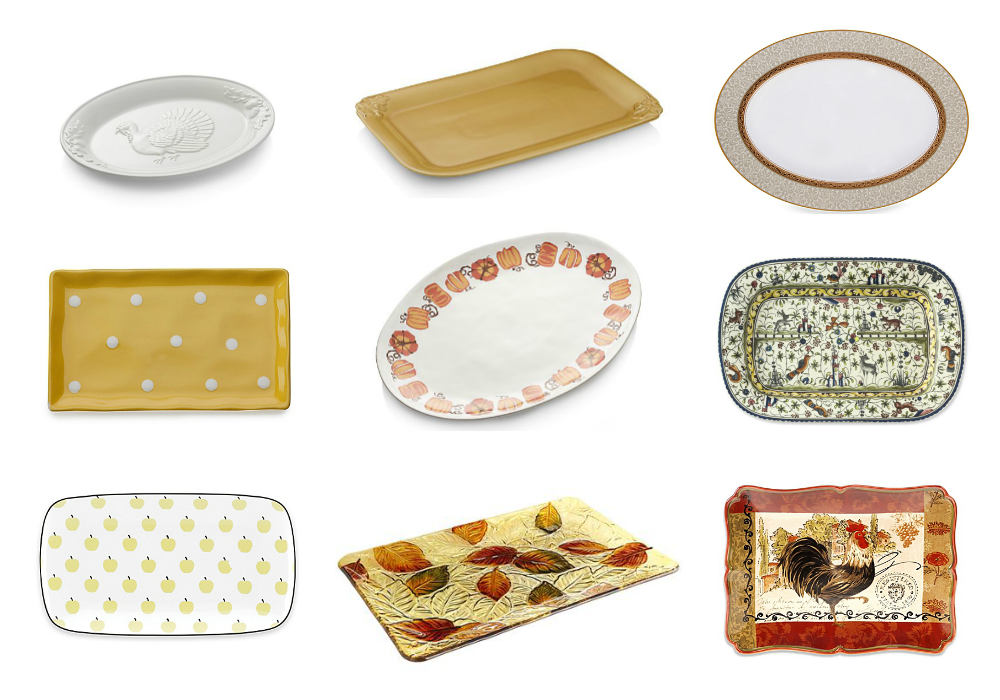 Fall Serving Platters Pink Julep R1 Crate Barrel White Turkey Platter Harvest Yellow Serving Noritake Odessa Oval R2 Maxwell Williams Sprinkle