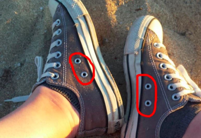 The little holes in Converse All Stars VIDEO3
