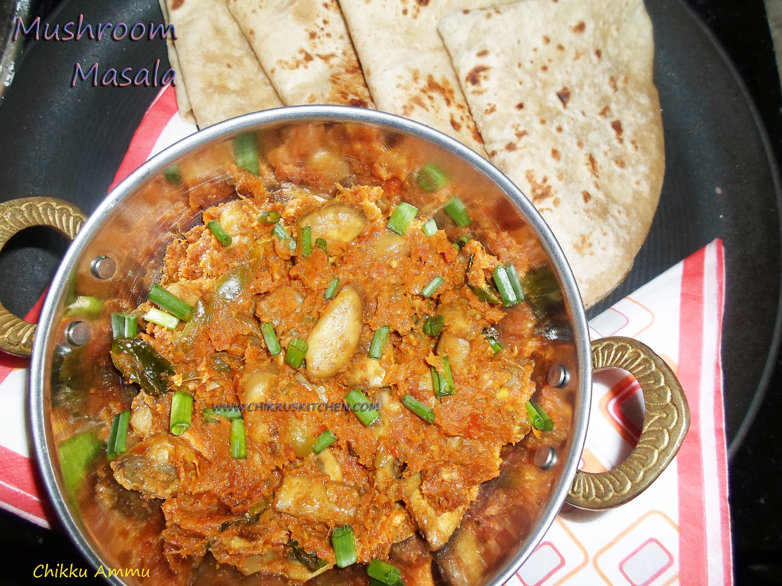 Chikkus Kitchen Mushroom Masala Recipe / Mushroom Dry Masala