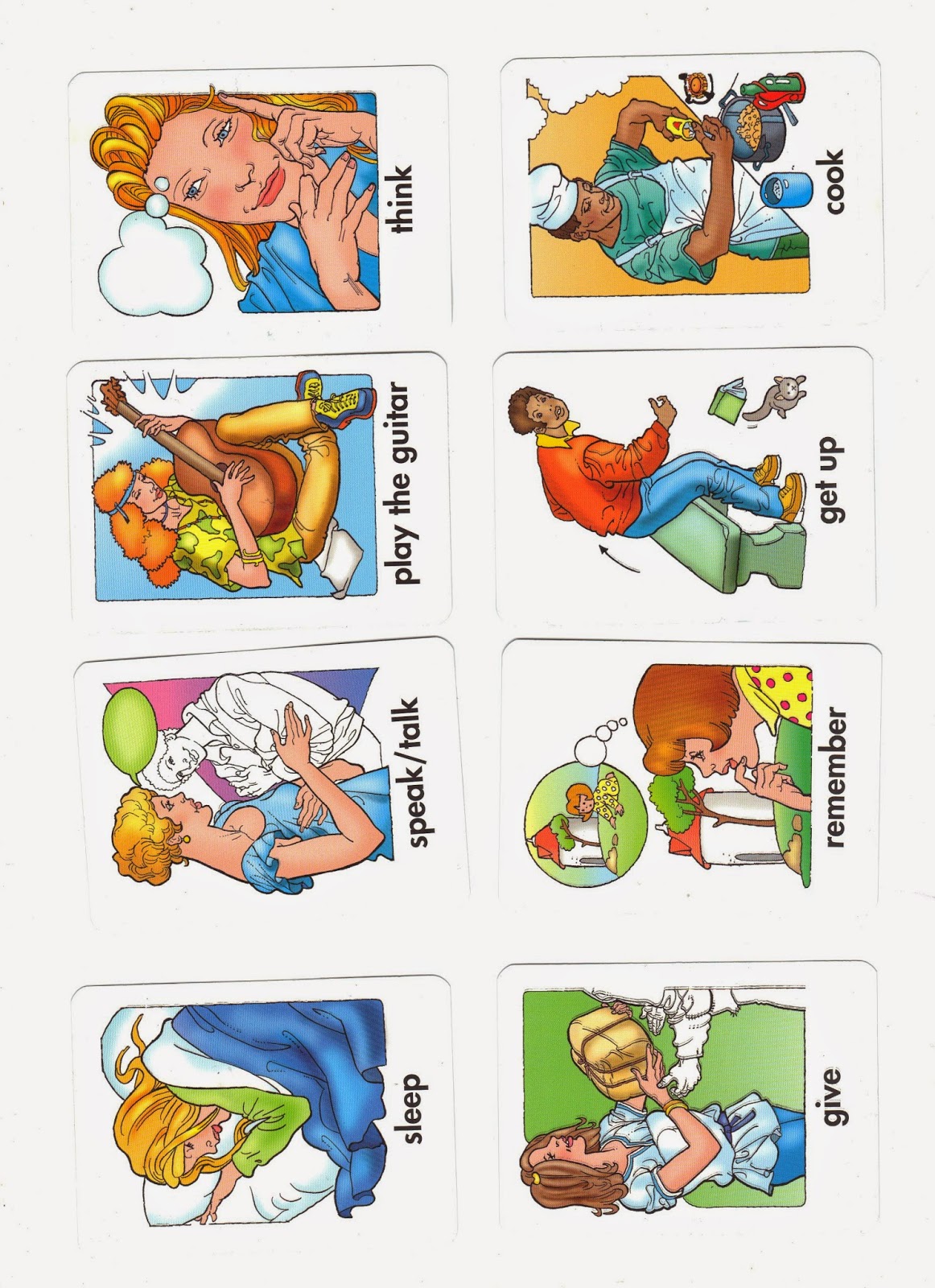 Teaching English Cards VERBS