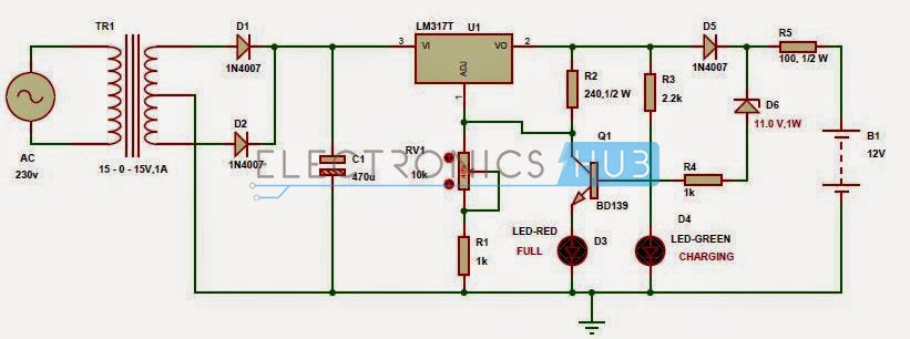 Automatic Battery Charger Circuit ~ Electronic Engineer