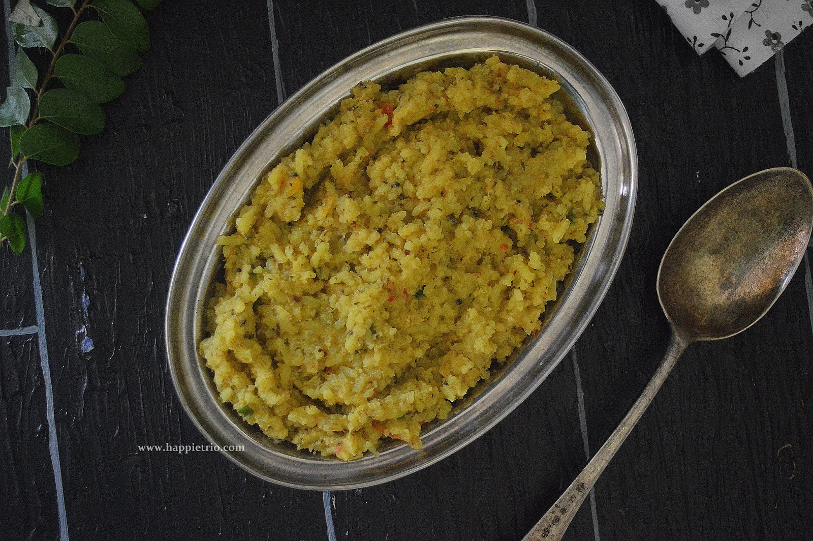 Banana Flowers Spinach Khichdi Recipe | Vazhaipoo Keerai Khichdi