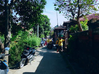 Kuningan Day at Jeroan Batur Ringdikit Village, North Bali, Indonesia
