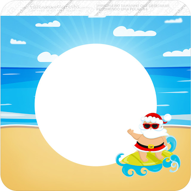 Christmas in the Caribbean: Free Party Printables. Christmas in the Caribbean: Free Party Printables