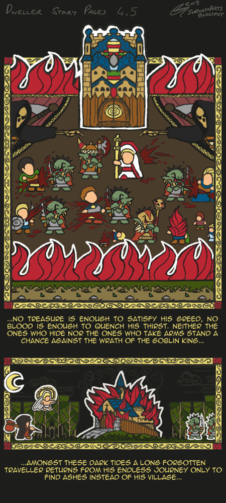 Dweller Roguelike story pages 4,5
