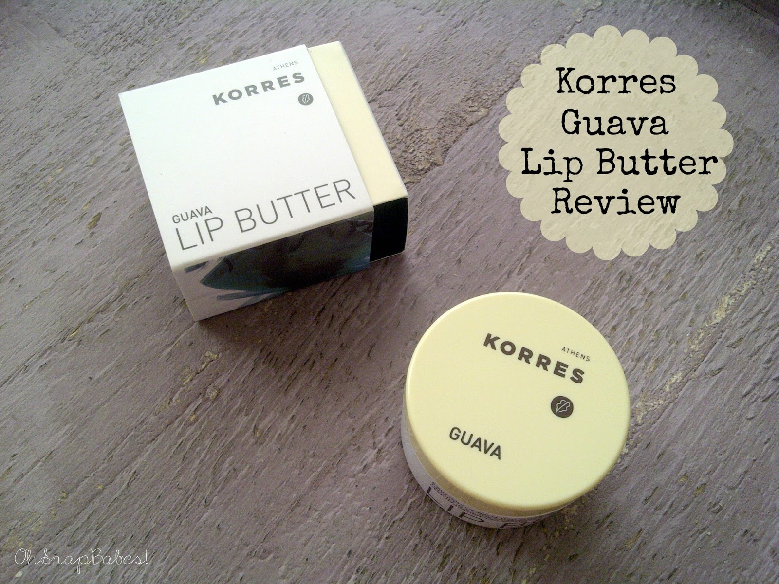 Korres Guava Lip Butter Review Glitter + Gin