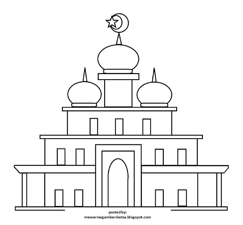 Inspirasi Terkini Sketsa Gambar Masjid, Konsep Terbaru!