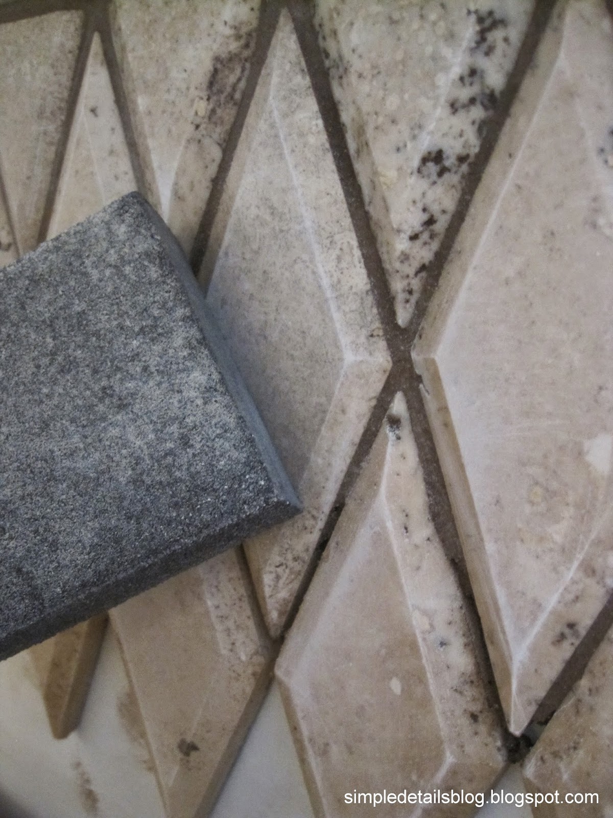 Simple Details how to paint stone tile...