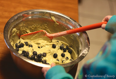 Blueberry Avocado Muffins | Recipe | by CustodiansofBeauty.blogspot.com