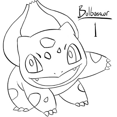 Bulbasaur coloring page 2
