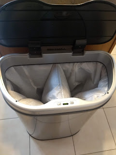 two sided automatic garbage can