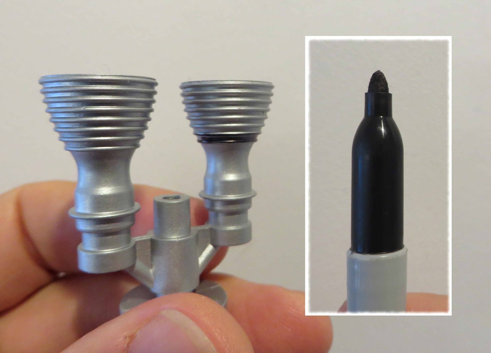 Model Rocket Building Estes Gemini Titan 1978 Build, Part 6, Nozzles 2