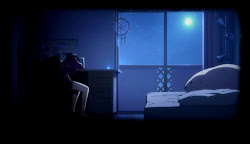 anime bedroom room night lonely bed desk cool rooms episode mega ollie mn