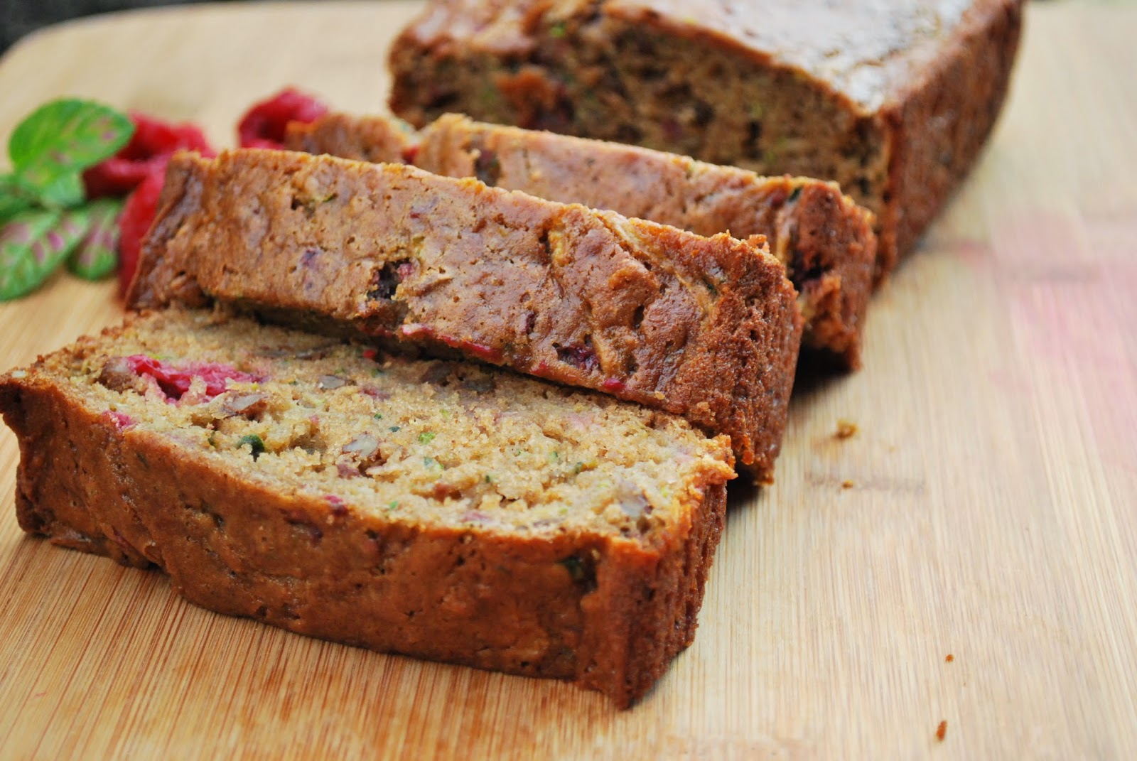 NourishRDs Raspberry Zucchini Bread