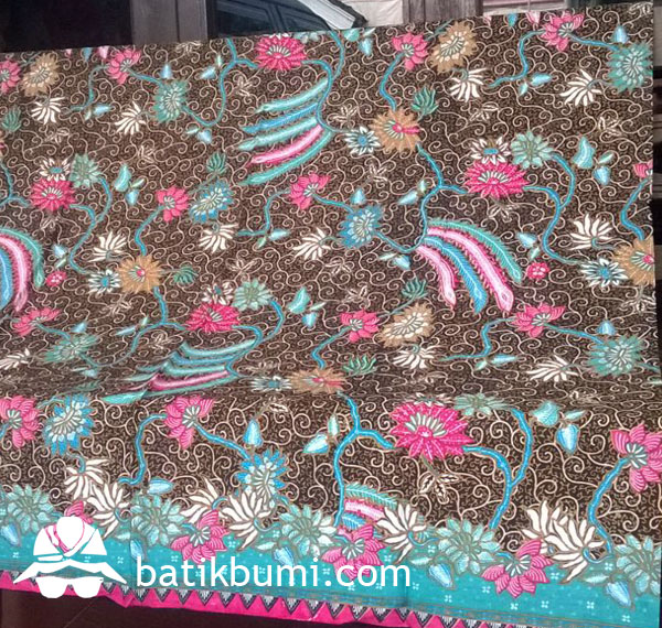 Kain Batik Printing Sragenan Bunga Sulur