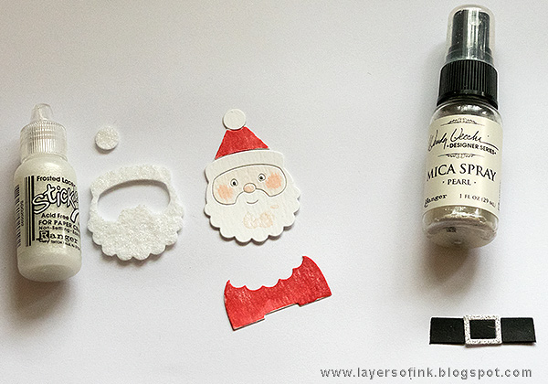 Layers of ink - Sparkly Santa Card Tutorial by Anna-Karin with SSS Picture Book Santa