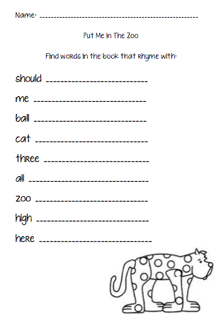 The Very Busy Kindergarten: Rhyming & Reading