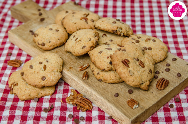 Cookies aux pépites de chocolat et noix de pécan - recette américaine