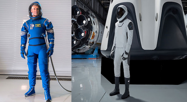 Boeing and SpaceX Space Suits