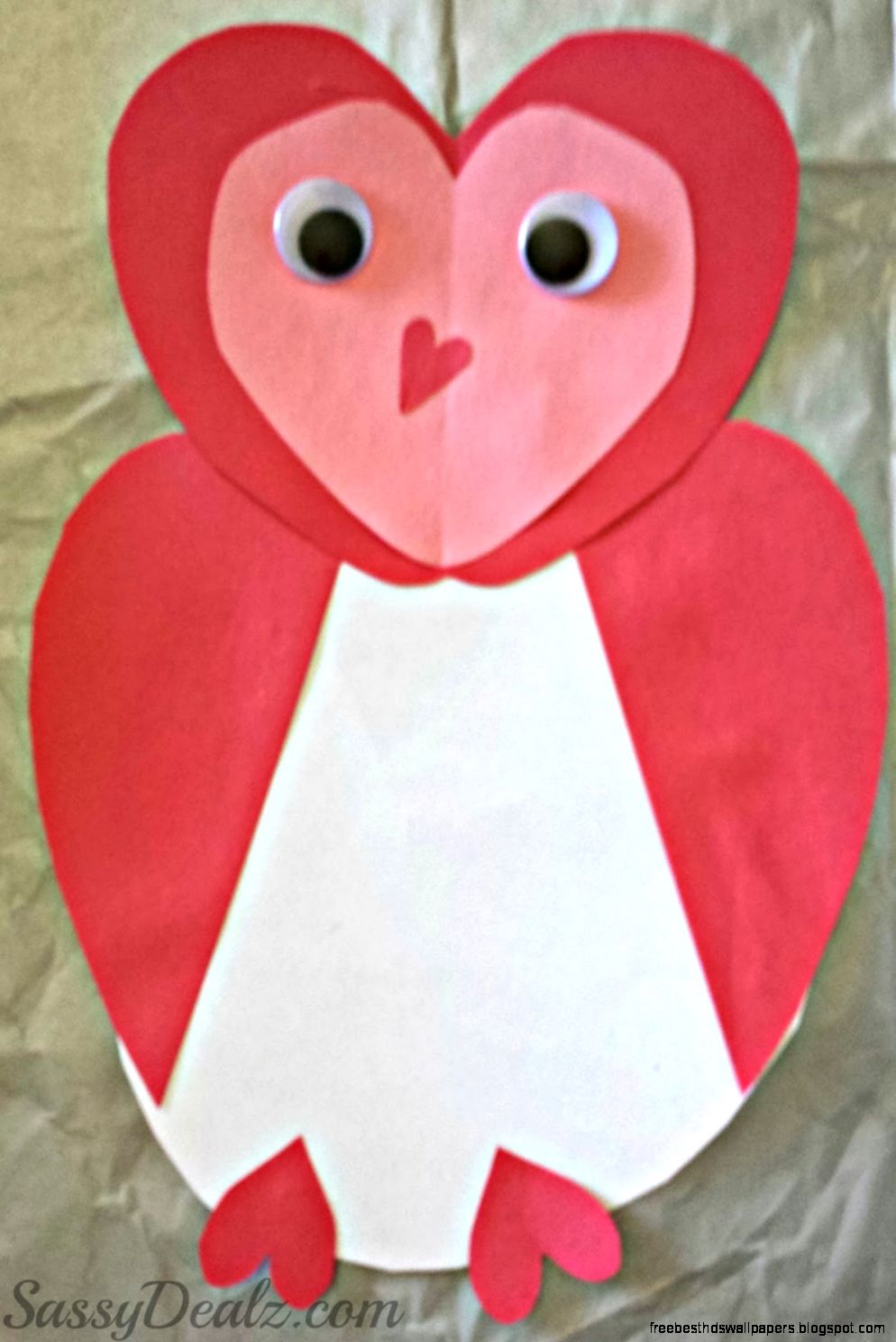 Owl Valentines Day Card Idea For Kids   Crafty Morning