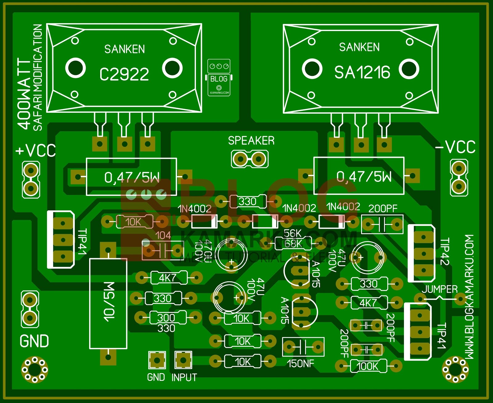 Modifikasi Power Amplifier 400 Watt Sanken - Opening q