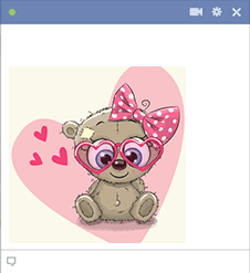 Girl Teddy Bear Emoticon