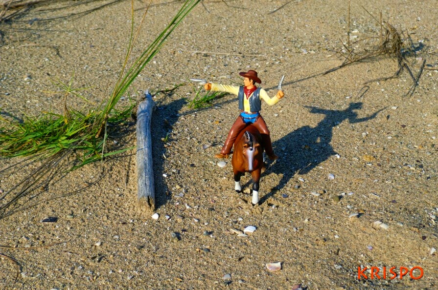 vaquero sobre caballo miniatura