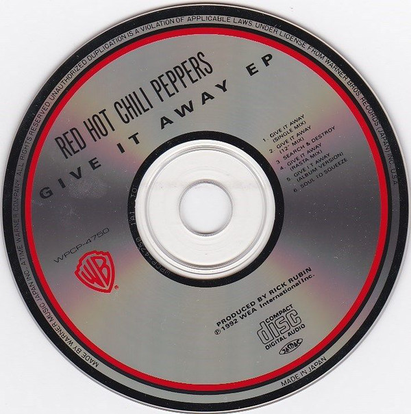 Red Hot Chili Peppers Give It Away (1991) (Japan) [EP] dfgsrgteshrhdrshhfrj