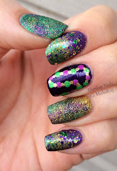 gras mardi skittle manicure nail nails combinations