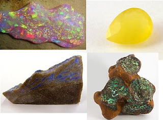 Jenis dan macam batu opal. Batu yang memiliki spectrum warna biasanya yang dijadikan akik jenis kalimaya