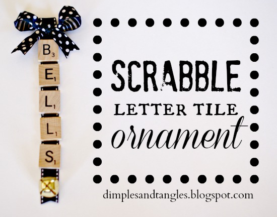 Scrabble Ornaments (easy craft tutorial)
