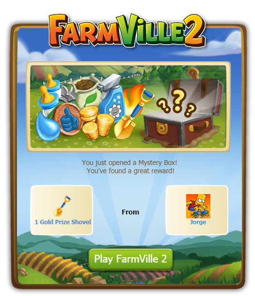 Farmville 2 Reward Free Get 1 Gold Prize Shovel! Games Media